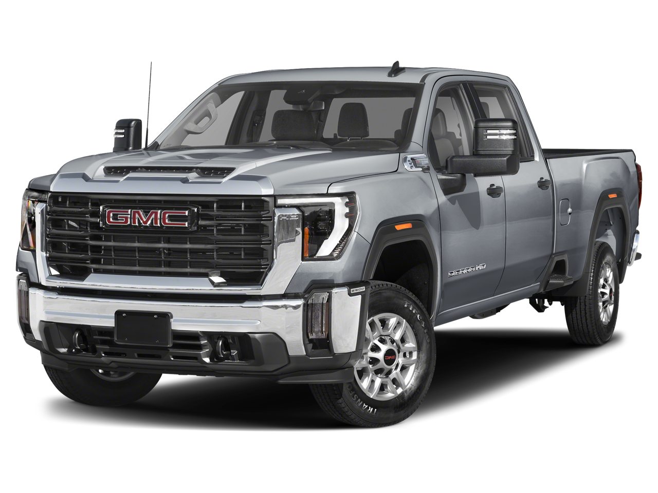 2024 GMC Sierra 2500 HD Denali Ultimate in Sterling Metallic — front three-quarter view