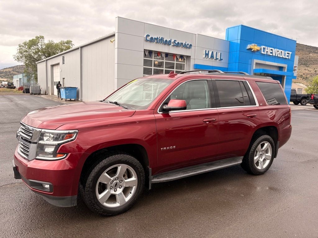 2016 Chevrolet Tahoe LT in Siren Red Tintcoat — front three-quarter view