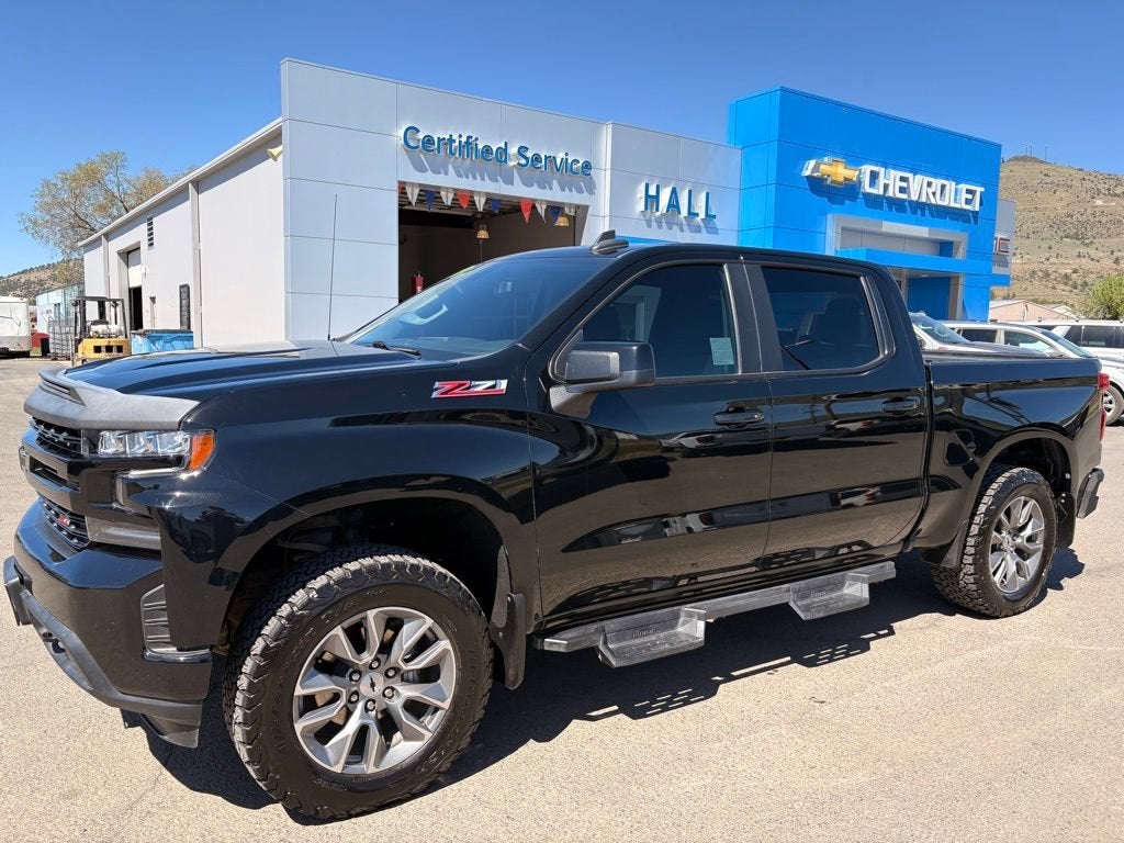 2022 Chevrolet Silverado 1500 LTD RST in Mosaic Black Metallic — front three-quarter view