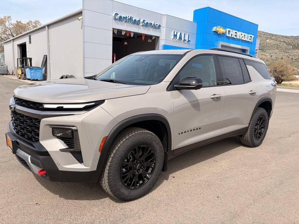 2026 Chevrolet Traverse Z71 in Sandstone Gray — front three-quarter view